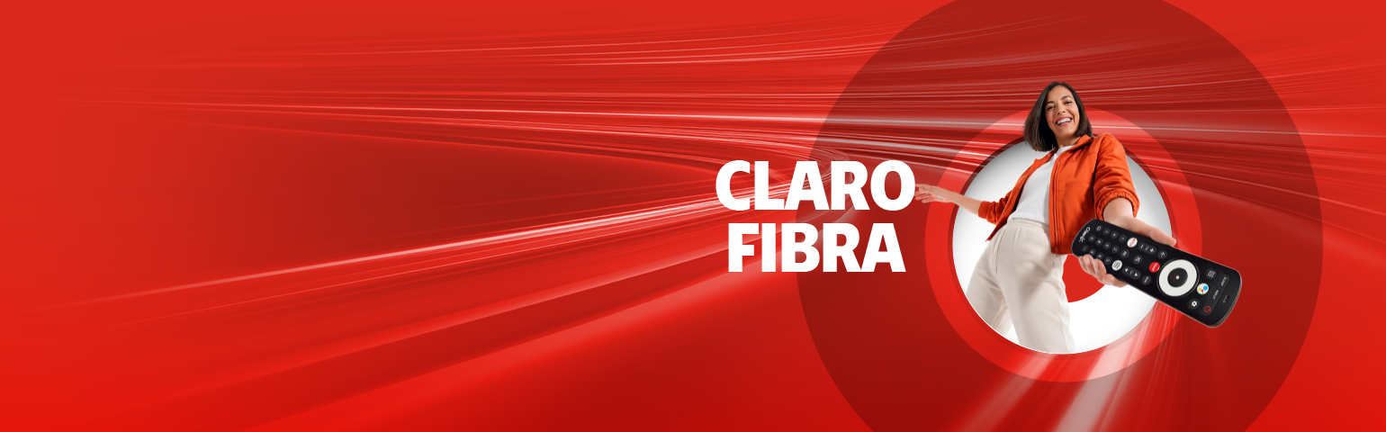 Conectate con Claro Fibra El Salvador. Promoción Claro Fibra El Salvador la red de fibra óptica más grande del país.